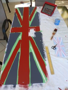 Union flag campervan