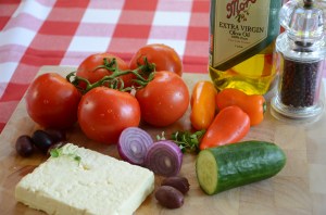 Campervan Converts - campervan food, Greek salad
